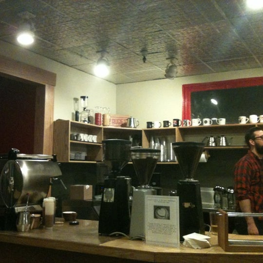 Photo taken at Augie&#39;s Coffee House by Pon L. on 2/9/2012