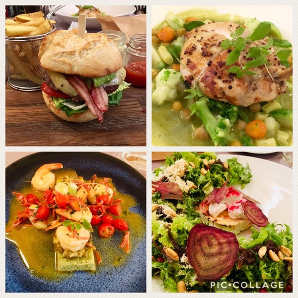 Good service, food is well prepared, nice presentation and above all a mouth-watering sensation. We enjoyed the Prawns and Goat cheese salad as starter and the Hamburger&Chicken breast as main course.