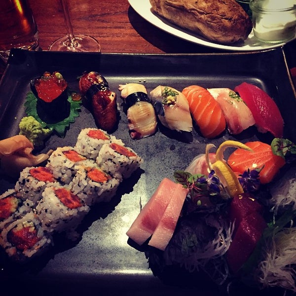 Photo taken at Stetson&#39;s Modern Steak + Sushi by Eric L. on 10/26/2014