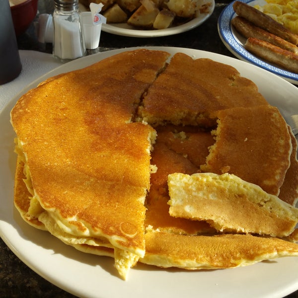 The food is awesome more than u can eat home fries are killer pancakes are large and melt in your mouth  (GOOD EATING )