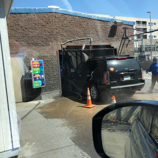 Photo taken at Rainbow Car Wash by Jill D. on 4/16/2018