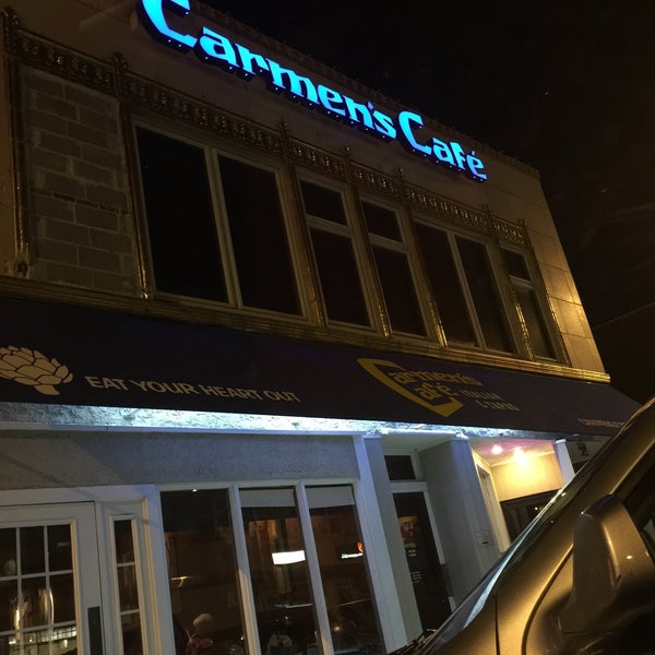 Photo taken at Carmen&#39;s Cafe by Jill D. on 2/25/2015