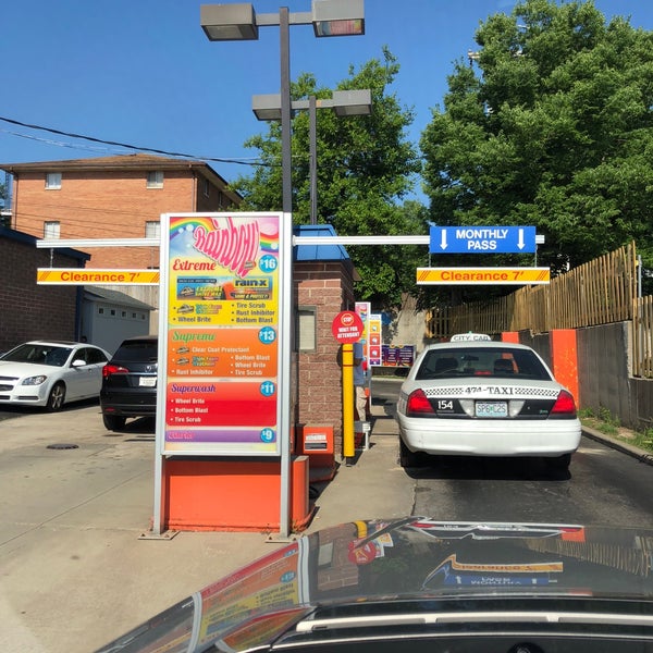 Photo taken at Rainbow Car Wash by Jill D. on 6/8/2018