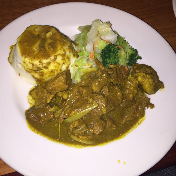 The curry goat is the best dish I've tasted here. Worth grabbing from their menu.