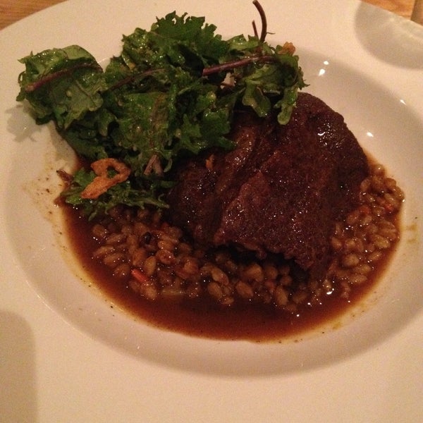 The vanilla and orange braised beef cheek is the best! Very tender and well seasoned. I highly recommend.