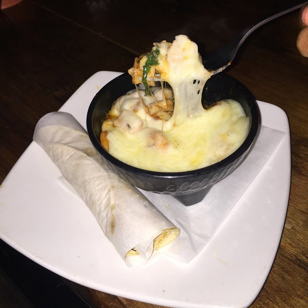 Loved the Mexican mariscos fondue. Cheese didn't get tough after cooling which is great.