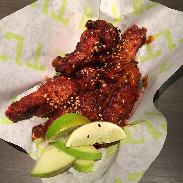 The sambal wings has a nice apple flavor with a small kick.