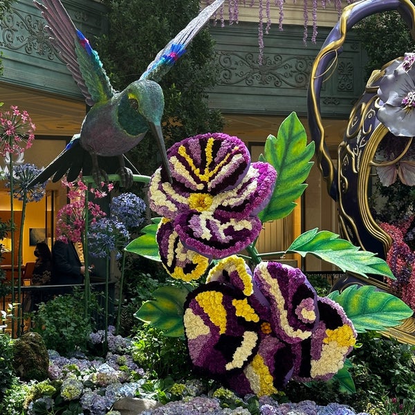 Photo taken at Bellagio Conservatory &amp; Botanical Gardens by Brian C. on 4/17/2024