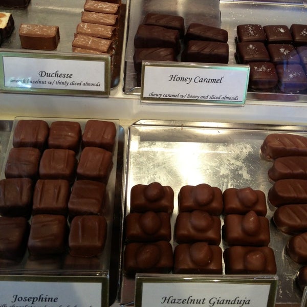 Photo taken at andSons Chocolatiers by Dress for the Date on 2/9/2013