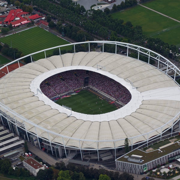 Mercedes Benz Arena Soccer Stadium In Unterturkheim