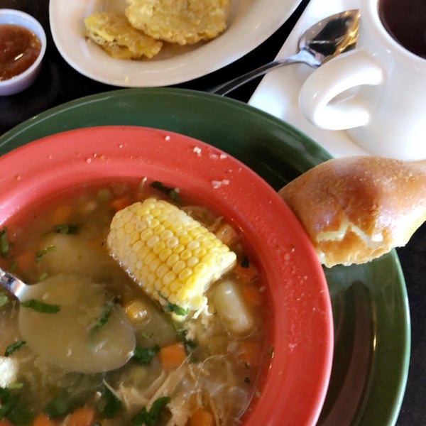 Hands down the best chicken soup in town. Don’t miss their delicious tostones dipped in bright cilantro laden salsa! YW!!!