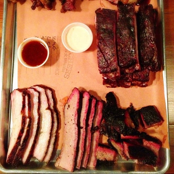 Photo taken at Fletcher&#39;s Brooklyn Barbecue by Anita K. on 1/29/2013