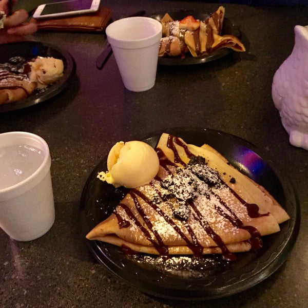 Dessert crepes are the way to go. So delicious