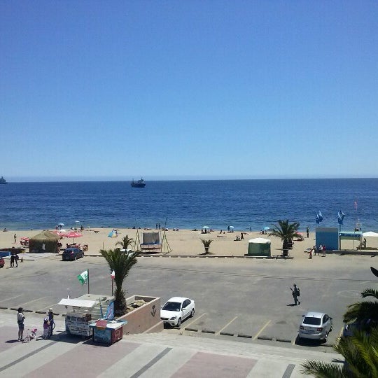 Photo taken at Playa Caleta Portales by enrique o. on 2/18/2013