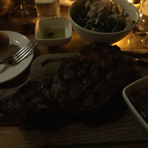 Steak is huge.