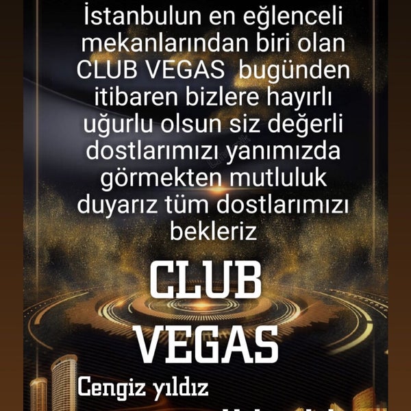 รูปภาพถ่ายที่ Club Vegas โดย Club Vegas Taksim เมื่อ 8/1/2019