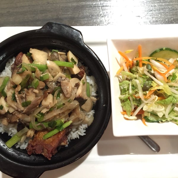The duck clay pot is very tasty, only wished that they would cook the rice in the pot for longer-- I want the crunchy rice! The jicama summer rolls were great!
