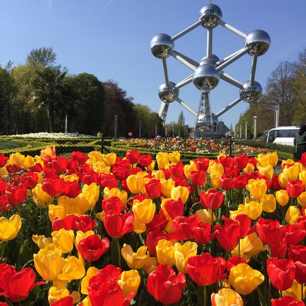 Photo taken at Atomium by Danielle H. on 5/1/2016