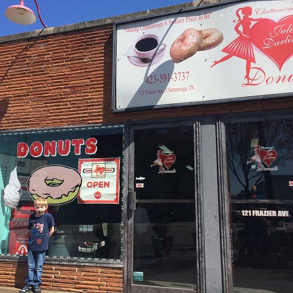 Photo taken at Julie Darling Donuts by Gale F. on 4/4/2015