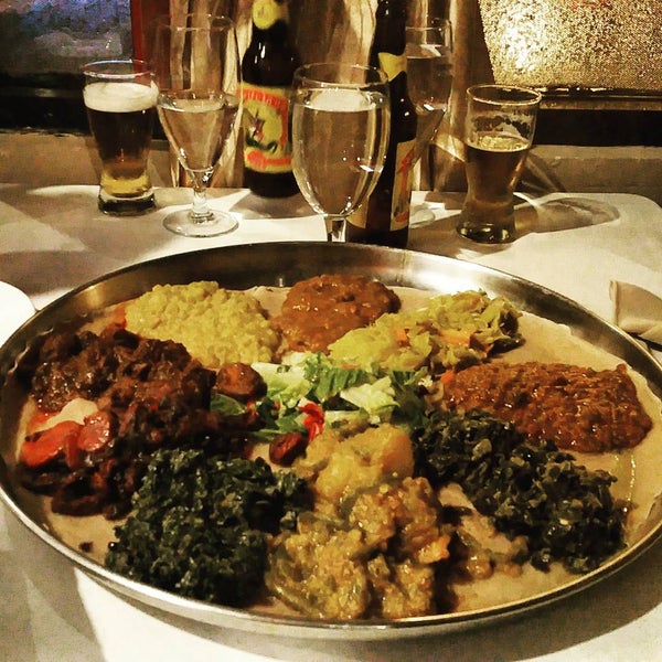 Photo taken at Demera Ethiopian Restaurant by david f. on 8/19/2015