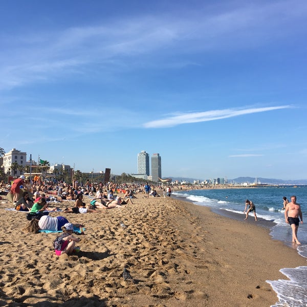 Photo taken at Sant Miquel Beach by Viktorija G. on 5/30/2019