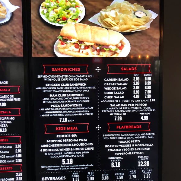 Round Table Pizza Menu Matttroy