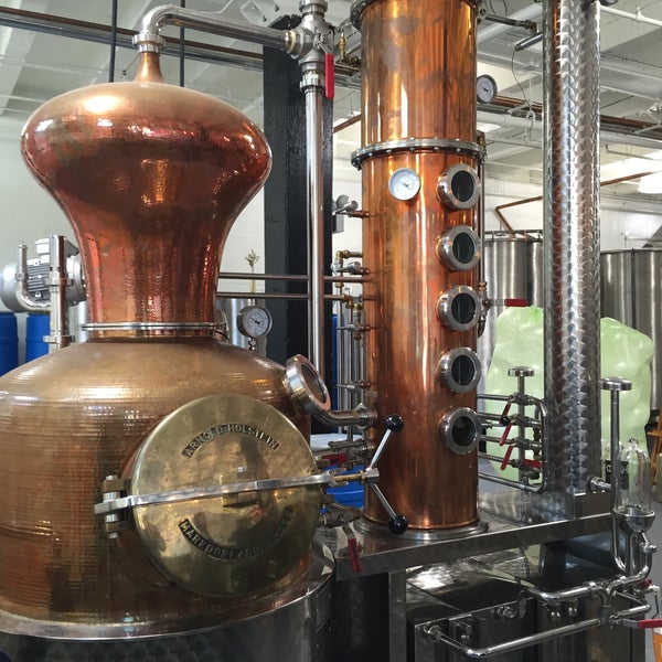Photo taken at Rhine Hall Distillery by Tyler M. on 5/7/2015
