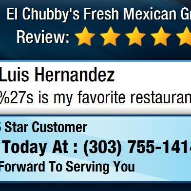 Foto tirada no(a) El Chubby&#39;s Fresh Mexican Grill por Social Media D. em 11/23/2015