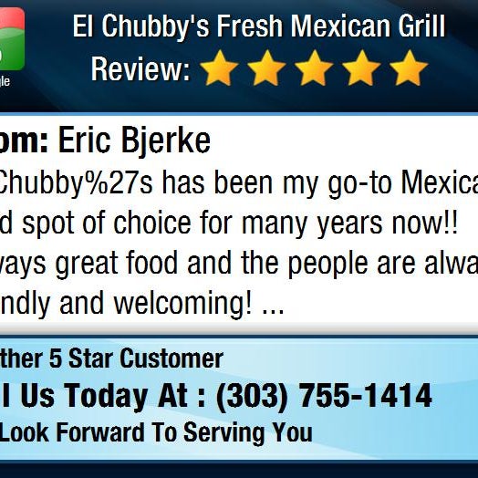 Foto tirada no(a) El Chubby&#39;s Fresh Mexican Grill por Social Media D. em 11/29/2015