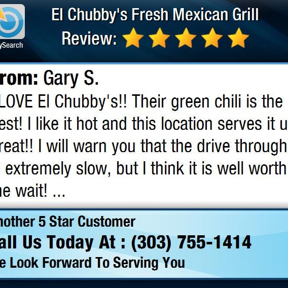 Foto tirada no(a) El Chubby&#39;s Fresh Mexican Grill por Social Media D. em 10/18/2015