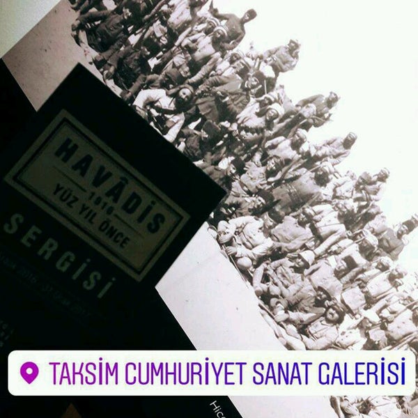Foto tirada no(a) Taksim Cumhuriyet Sanat Galerisi por Meltem Ç. em 1/22/2017