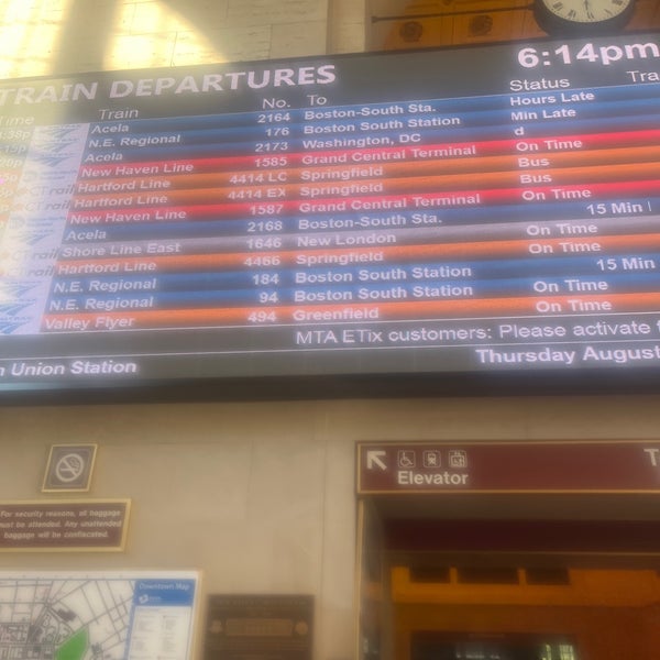 Photos at New Haven Union Station Rail Station in New Haven