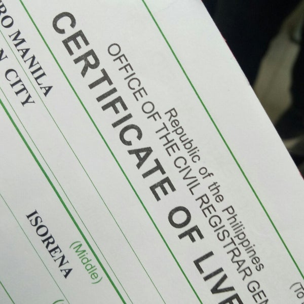 City Civil Registry Department Office in Central