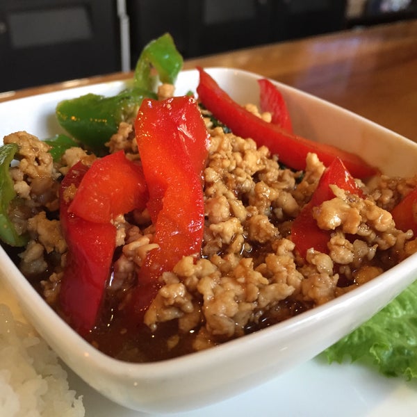 Ka Pow nam sub was Thai spicy- and tasty!