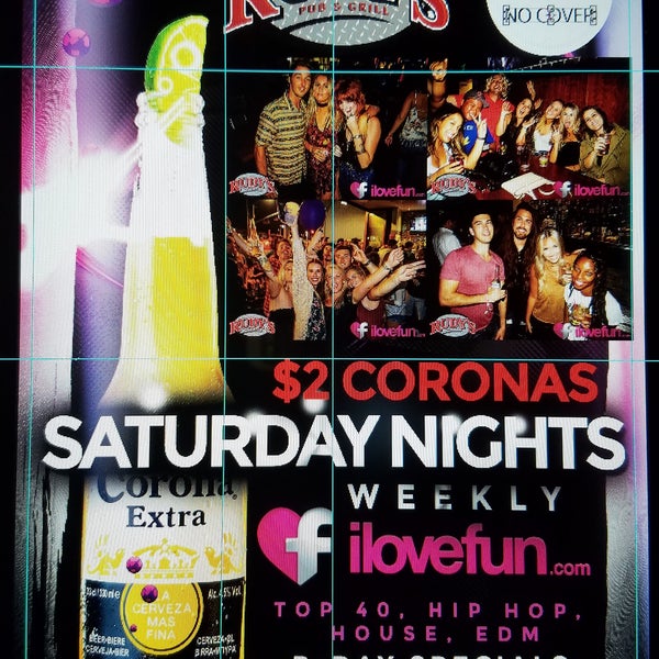 $2 corona Saturday night for the #iLoveFun @ilovefundotcom party! Going to be a big party so come out early!  dj, photobooth, beer pong, dancing! #newportbeach #rudypubandgrill #dj #dancing