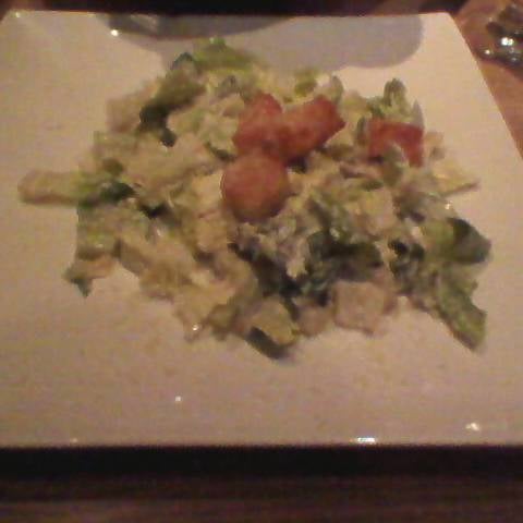 I had a Caesar Salad as a Starter!