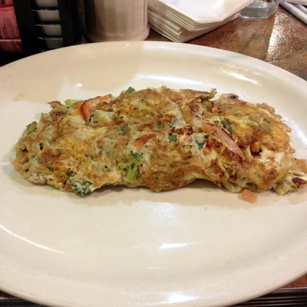 I had the Broadway Omelette which was a Veggie Omelette for dinner!