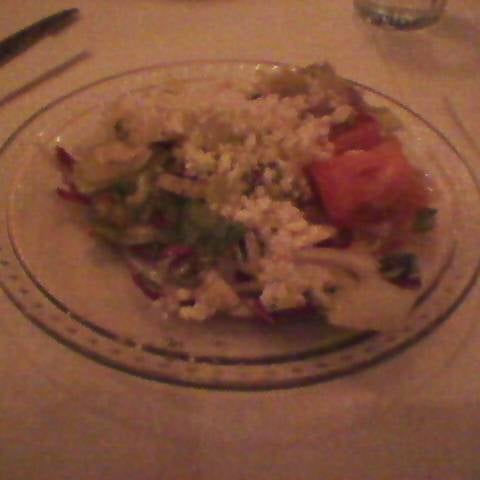 I had the small greek salad there!