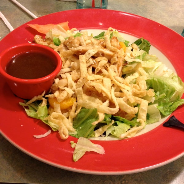 I had the Asian Chicken Salad for dinner!
