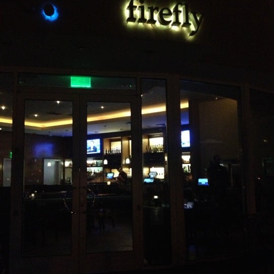 Photo taken at Firefly Restaurant &amp; Bar by Beverly R. on 11/20/2012