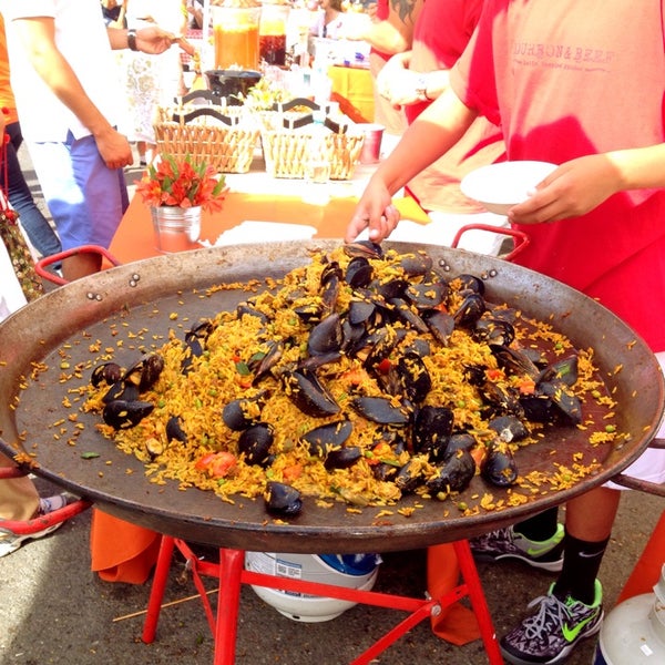 Serving up Paella at Rockridge Out-And-About!