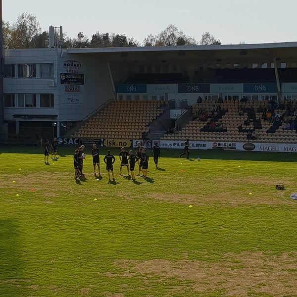 Photo taken at Åråsen Stadion by Elin S. on 4/22/2019