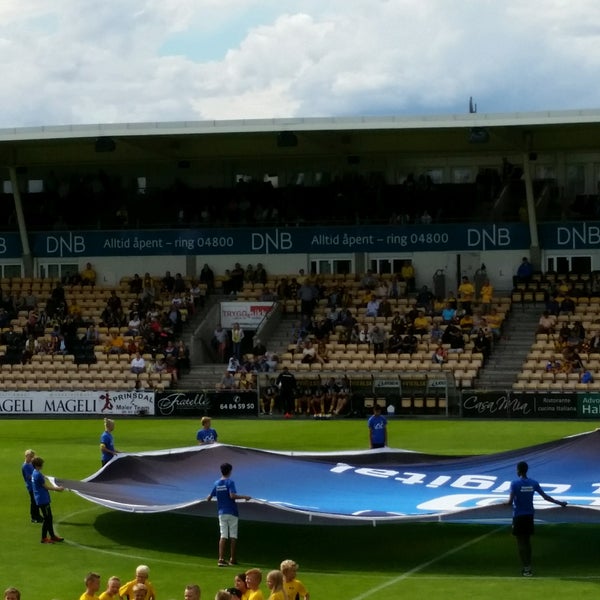 Photo taken at Åråsen Stadion by Elin S. on 8/20/2016