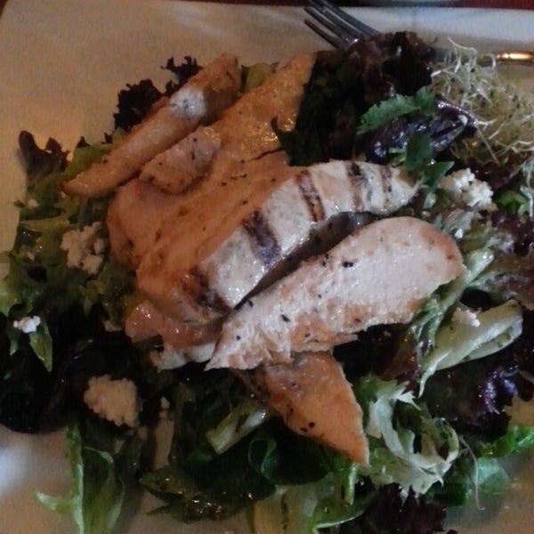 The Artisan salad with chicken... yum! The cilantro dressing is so good. And the chips they give you are addictive!