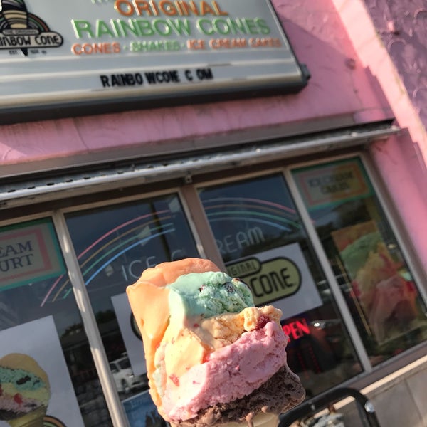 Photo taken at The Original Rainbow Cone by Michelle M. on 5/27/2018