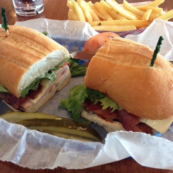 Try the Houstonian sandwich. Great with fries.