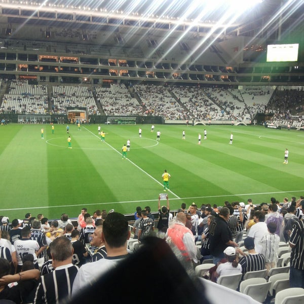 Photo taken at Arena Corinthians by Thiago G. on 11/2/2014