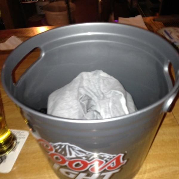 I won a bucket of beer toys.   Opener.  Shirt.  Coolie. Ice bucket and sports bag.  Not bad for the half time raffle.