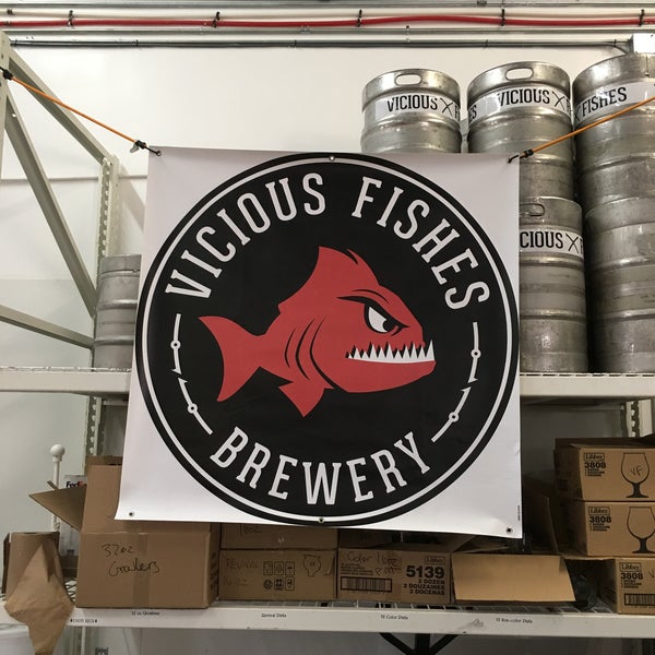 Photo taken at Vicious Fishes Brewery by James P. on 3/2/2018