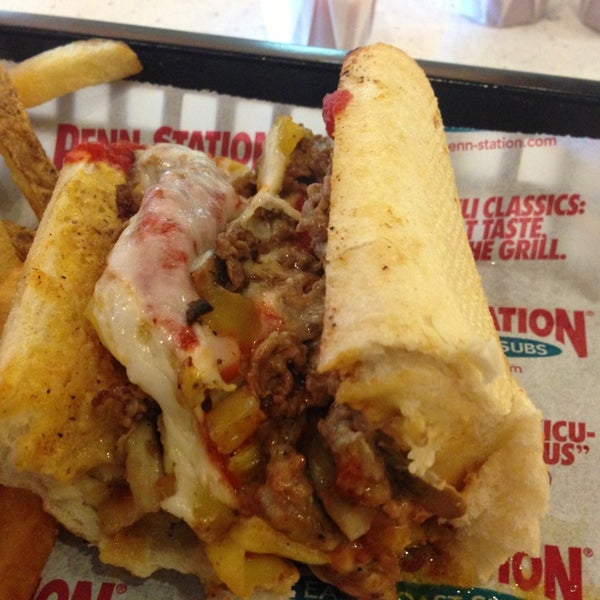 Photo taken at Penn Station East Coast Subs by Jamie on 8/24/2013